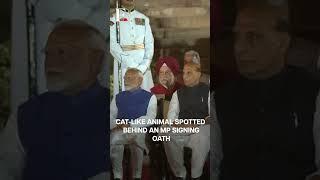 Watch: Mystery Animal Steals Spotlight At PM Modi's Swearing-in Ceremony | Subscribe to Firstpost