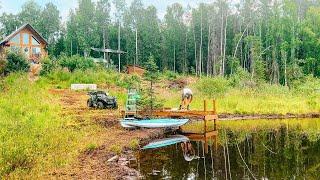 Summer Days / Summer Projects at our OFF GRID Cabin in Alaska!