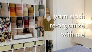 100,000 Yards of Yarn - Reorganize and Catalog My Entire Yarn Stash With Me