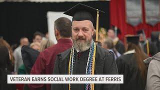 Veteran overcomes PTSD to graduate summa cum laude in social work