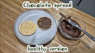 Healthy  homemade chocolate spread alternative