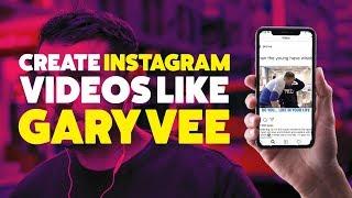 How To Create Instagram Videos Like Gary Vaynerchuck On Your IPHONE Quickly With PROGRESS BAR  