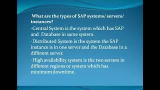 SAP BASIS INTERVIEW QUESTIONS -  INSTALLATION I