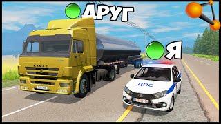 RUSSIAN CHASE! DRUNK RANGE F*CK POLICE - BeamNg Drive