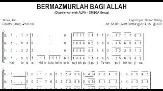 Bermazmurlah Bagi Allah - ALFA-OMEGA Group | MIDI Choir SATB dan Preview Notasi