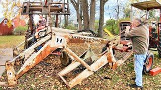 farm project day: 2000 loader installation on 656 tractor, chicken house & lumber delivery