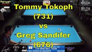 Tommy Tokoph vs Greg Sandifer / 210 Nine Ball Tour