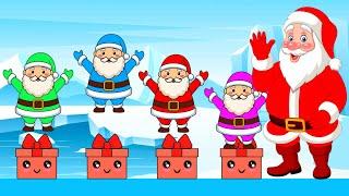 Kids Songs - Lagu Anak Anak - Five Little Santa | Toddler Learning Videos | Super Renell Kids Songs