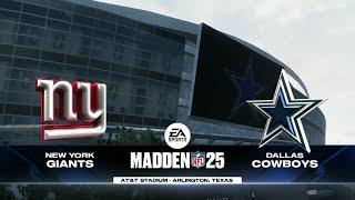 Madden 25 - New York Giants @ Dallas Cowboys - Week 13 Thanksgiving Day Game