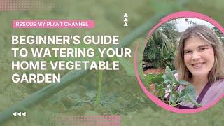 Beginner's Guide to Watering Your Home Vegetable Garden  | When, How, and How Much