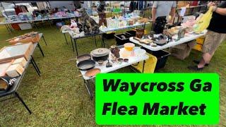 ANTIQUING AT WAYCROSS GA FLEA MARKET AND YARD SALES / SHOP WITH ME FOR ANTIQUES VINTAGE VLOG VIDEO