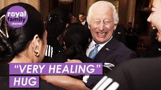 King Charles Enjoys ‘Warm’ Hug With New Zealand Women's Rugby Team