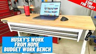 Husky's Work From Home Desk / Workbench ||  Assembly and Review