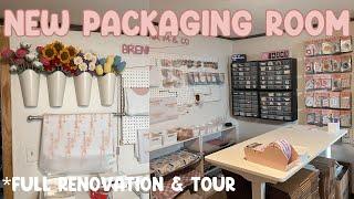 Renovation of My Packaging Room, Vlog #67 | Small Business Office Decorating, Room Tour