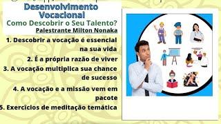 Palestra: Desenvolvimento Vocacional – Como Descobrir o Seu Talento?