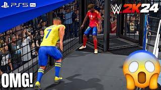 WWE 2K24 - Yamal vs Vinicius vs Rodri vs Bellingham vs Messi vs Ronaldo - Elimination Chamber Match