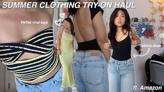 SUMMER CLOTHING HAUL from amazon! try-on haul + review   // Sua Kim