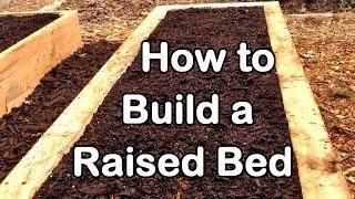 How to Build a Raised Garden Bed with Wood - Easy (EZ) & Cheap