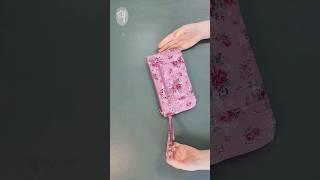 Quick and Easy sewing tips/ double zipper clutch wallet #shorts #shortsvideo #sewingtutorial