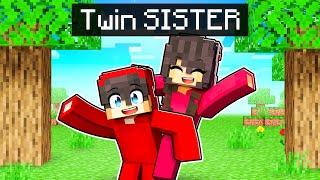 Playing Minecraft With My TWIN SISTER!