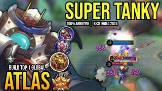 ATLAS BEST BUILD 2024 | BUILD TOP GLOBAL ATLAS GAMEPLAY | MOBILE LEGENDS