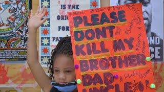 Protesters peacefully rally in Washington, D.C. for George Floyd