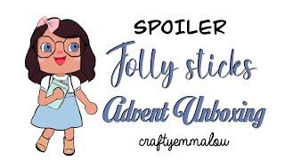 SPOILER Jolly Sticks Advent Unboxing