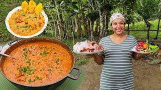 Cooking an Asopao on Firewood Tradition Of Our Countryside | Customs. The Life Of The Countryside