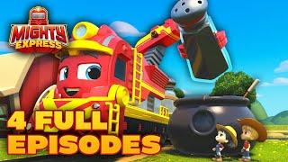 4 FULL EPISODES!  Mighty Express SEASON 3!  - Mighty Express Official