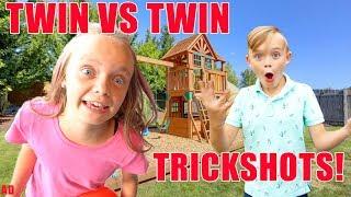 Girl VS Boy Twin Games Challenge! Kids Fun TV