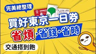 選對東京1日票，市區+近郊全包了｜省錢‧省時‧省麻煩！東京交通券整理清單、行程建議｜日本自由行·新手必看｜日本旅遊攻略MOOK玩什麼