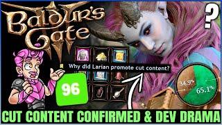 Baldur's Gate 3 - CONFIRMED: BIG Cut Content Found, Lost Companion, Dev Drama, Player Stats & More!