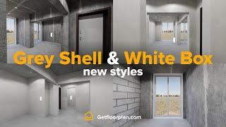 New styles for real estate developers: white box and grey shell!