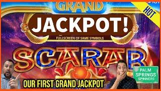 SCARAB GRAND Jackpot Handpay On Our LAST SPIN! We Only had $0.60 Left! Palm Springs Spinners