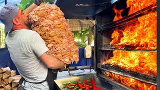 SHOCKING! - He Prepares 100 Kilos of Doner Kebab Alone! - Turkish Street Food Compilation