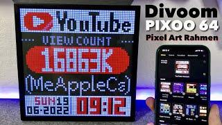 Ein besonders informativer Bilderrahmen - Divoom PIXOO 64 im Test REVIEW -  XL Pixel Art LED Display
