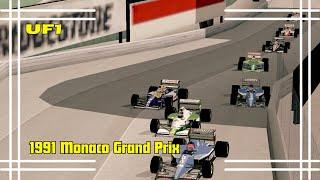 Its A Crash Fest!! - UF1 The 1991 Monaco GrandPrix