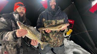 Farewell To Frozen Waters! (Tip Up Fishing For Walleye With The Crew!)