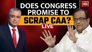 LIVE | P Chidambaram Exclusive | Will Congress Seek Wealth Redistribution?  | Lok Sabha Polls