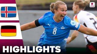 Germany vs Iceland | What a Game | Highlights | Women's Euro Qualifiers 12-07-2024