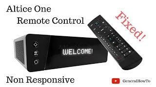 Altice One Remote Control Non Responsive