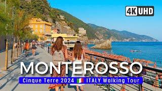 MONTEROSSO AL MARE Walking Tour 4K60  Cinque Terre, ITALY  w/SUBTITLES