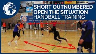 Short Outnumbered with 1vs1 Movement - Handballtraining Kristensen Ribe | Handball inspires