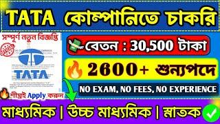 রাজ্যে TATA কোম্পানিতে নিয়োগ| TATA Recruitment 2025GOVT job#banglanews‎@jobupdatesandnewsbangla