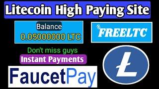 Freeltc.io Free Litecoin Faucet Site || 0.050 LTC - Live Payment Proof || Instant Payments 