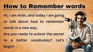 Improve Your English || How To Learn English | Graded Reader | Storytelling | How to Remember words