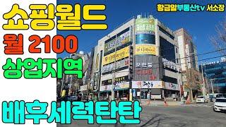 [대구상가매매] 황금알부동산tv서소장 쇼핑월드통상가 월2100만 만실 초역세권 배후세력탄탄 노후걱정은 이건물로 종지부찍으시죠