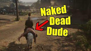 Horseman 9 with Naked Dead Guy and Tobiano American Paint : Red Dead Redemption 2