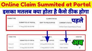 PF Status Online Claim Submitted at Portal  ka Kya matlab hota hai का मतलब होता है