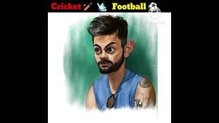 Cricket vs football || Ronaldo vs virat Kohli #viral #shorts #trending